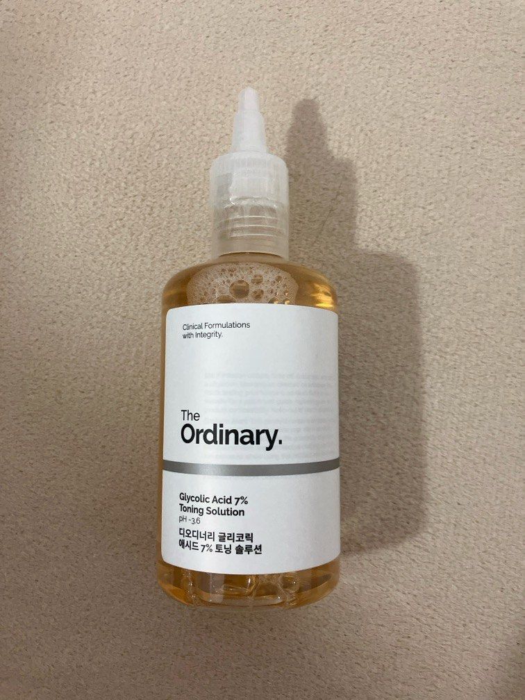 The Ordinary Glycolic Acid 7% Toning Solution, Beauty & Personal Care,  Face, Face Care on Carousell