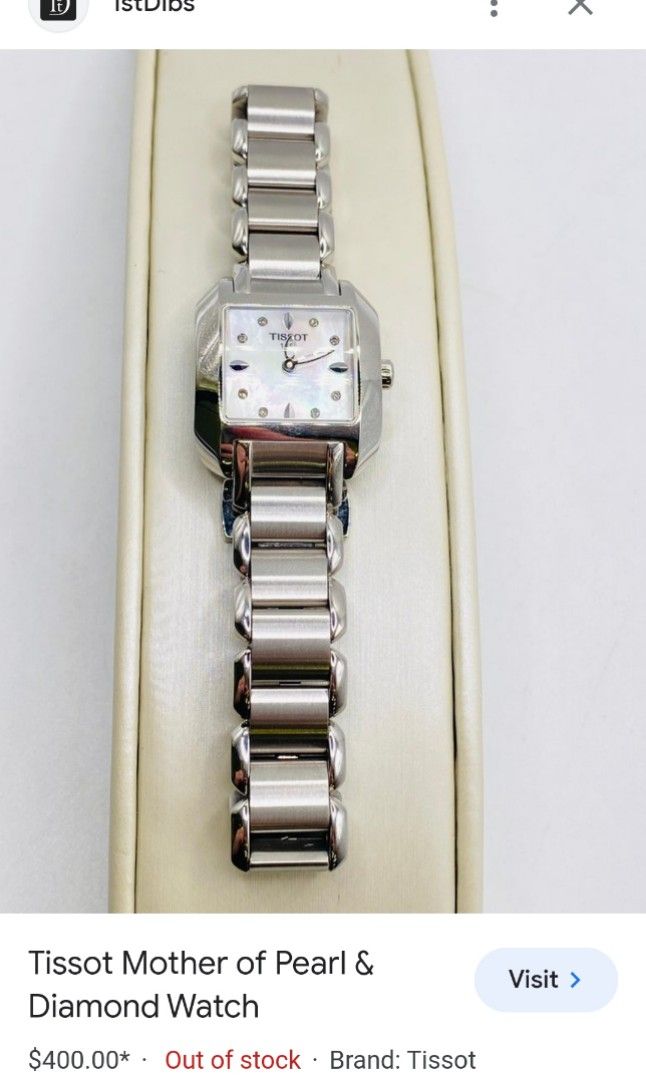 Tissot mother of best sale pearl diamond watch