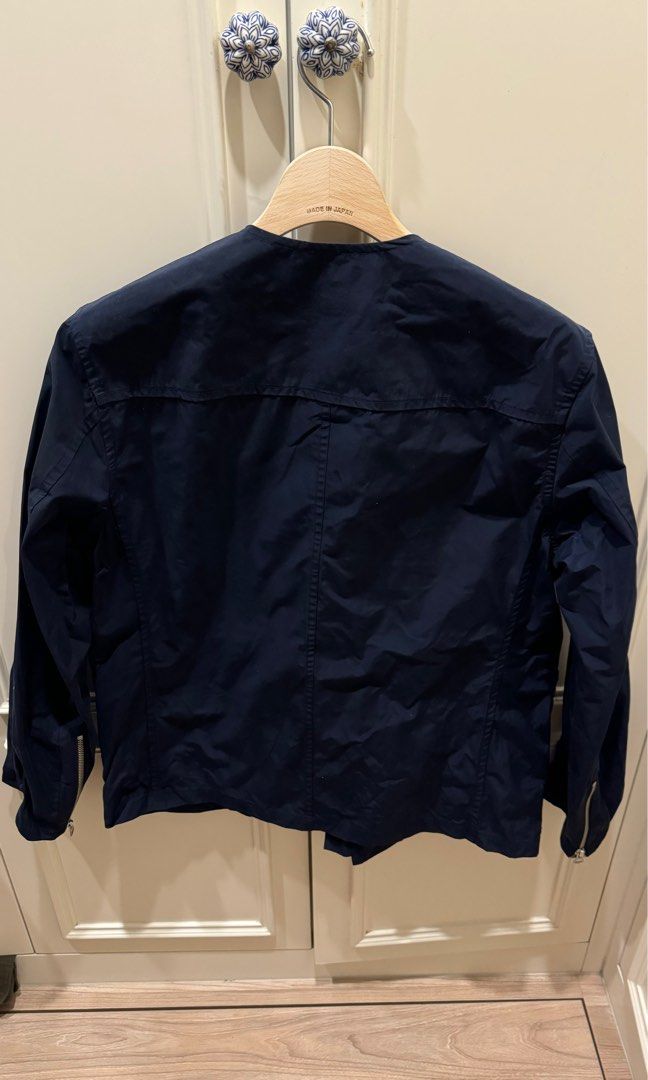 UNIVERSAL PRODUCTS Jacket/No collar zip up blouson, 男裝, 外套及