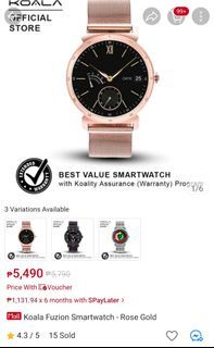 SALE!! Used koala fuzion smart watch buy 1 for 2000 each, get both for 3000!