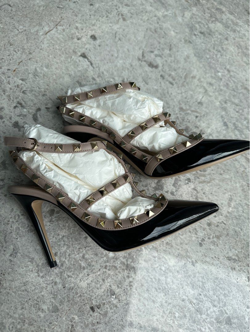 White valentino hotsell heels