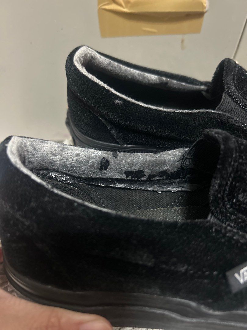 Vans Black Suede Slip on