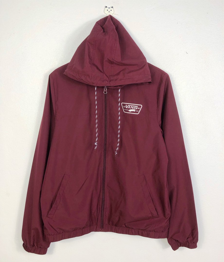 Vans top burgundy windbreaker