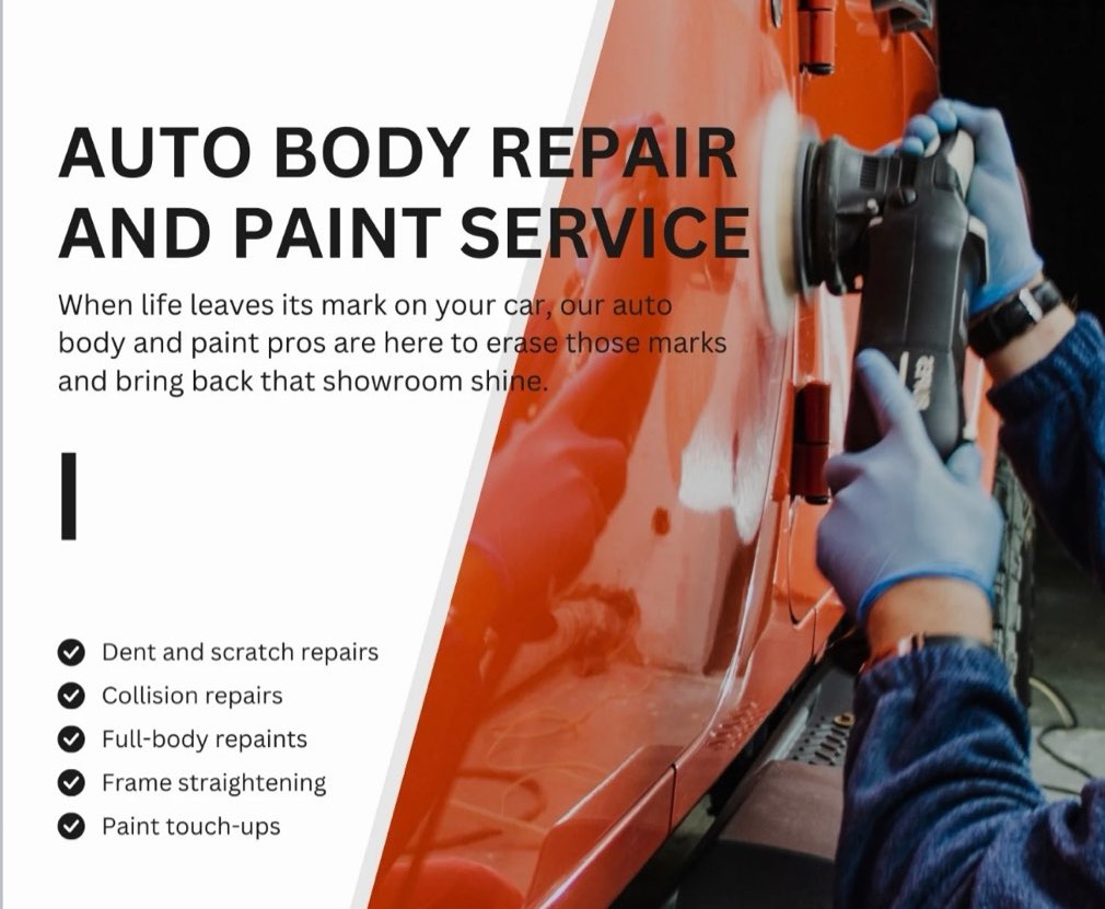 Vehicle Paint Spray Respray Body Works Accidents Services, Car
