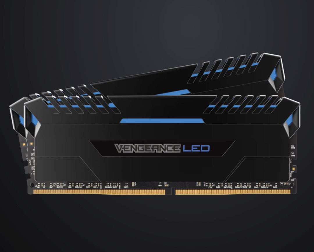 VENGEANCE LED 16GB 2 x 8GB DDR4 DRAM 2666MHz C16 Memory Kit White LED