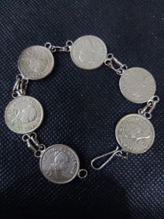 Vintage coin bracelet