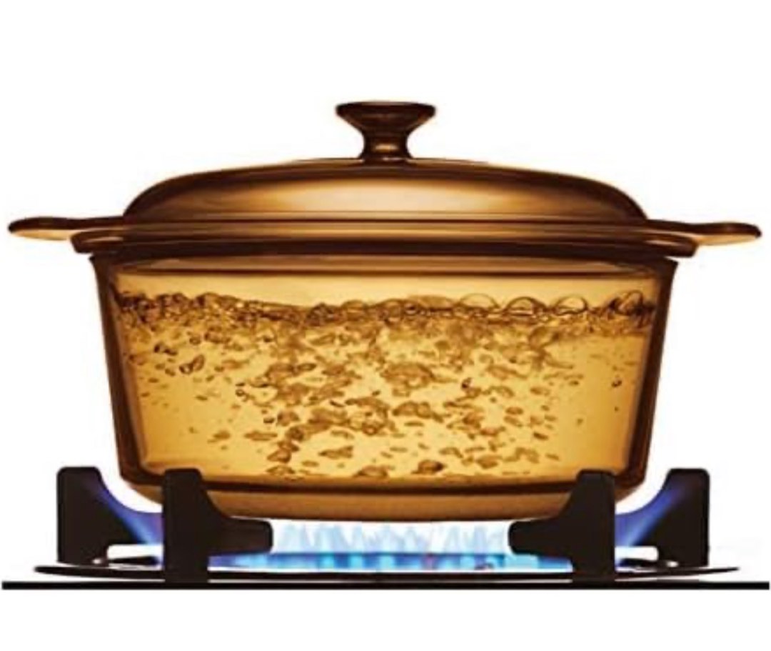 Visions Dutch Oven Glass Cookware 3.8 Litres , Furniture & Home Living