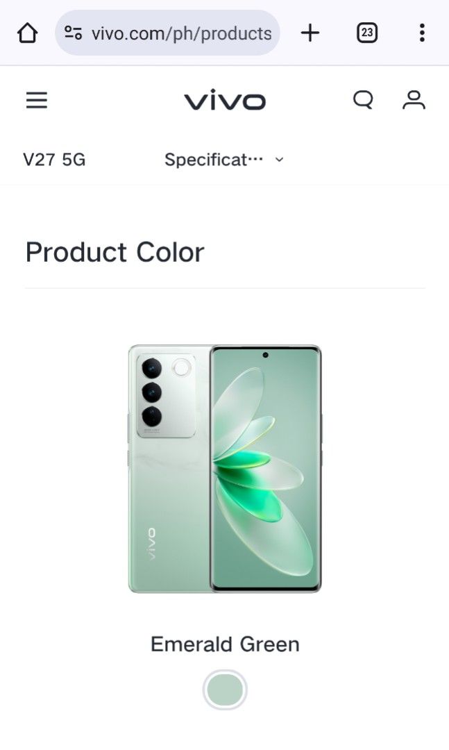 Vivo V27 12/256GB (Category: Vivo) located in Cavite. Submitted by judiesandcraym (Listing ID 1276170510, Image 1). Description: For Specs pls visit https://www.vivo.com/my/products/v27 Lady owned (ako mismo) Bago ang tempered glass- Hydrogel No hidden issue/s No history of repair. Hindi ginagamit pang laro. 24,999 price when bought Complete with charger and case. RFS: Upgrade.