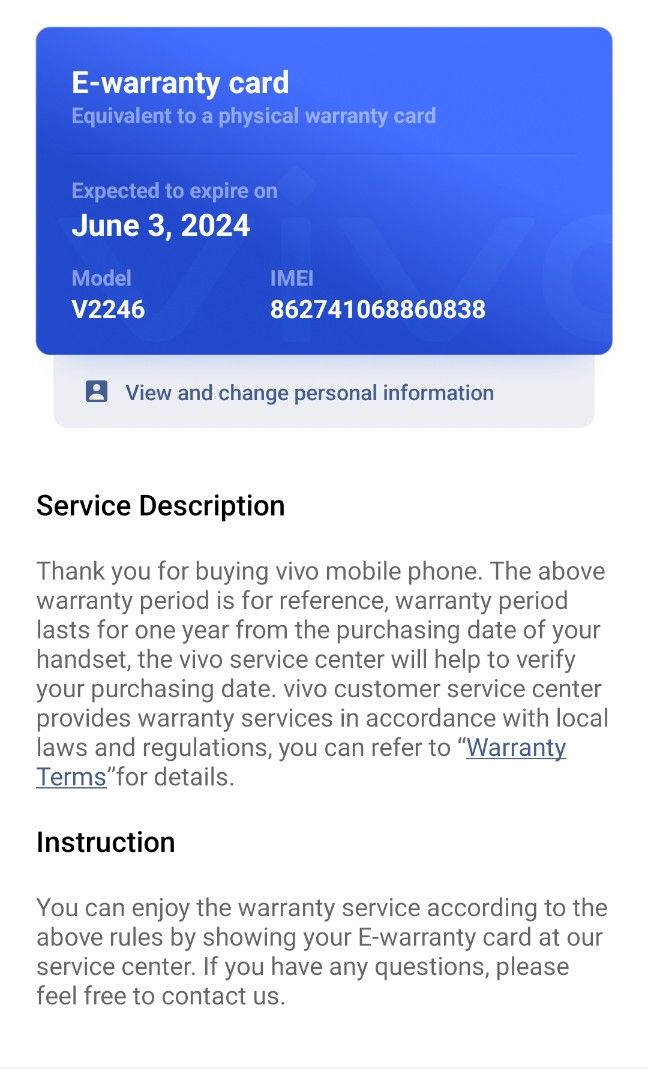 Vivo V27 12/256GB (Category: Vivo) located in Cavite. Submitted by judiesandcraym (Listing ID 1276170510, Image 3). Description: For Specs pls visit https://www.vivo.com/my/products/v27 Lady owned (ako mismo) Bago ang tempered glass- Hydrogel No hidden issue/s No history of repair. Hindi ginagamit pang laro. 24,999 price when bought Complete with charger and case. RFS: Upgrade.