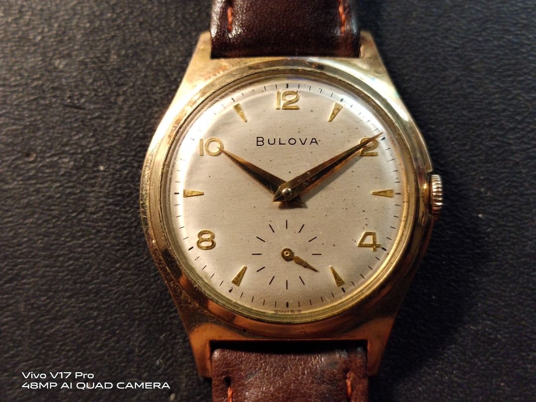 Bulova 10k rolled sales gold plate bezel