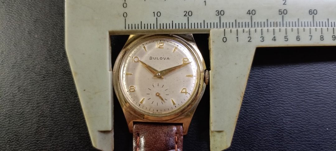 Vtg Bulova Mechanical Hand Winding Watch 10K Rolled Gold Plate