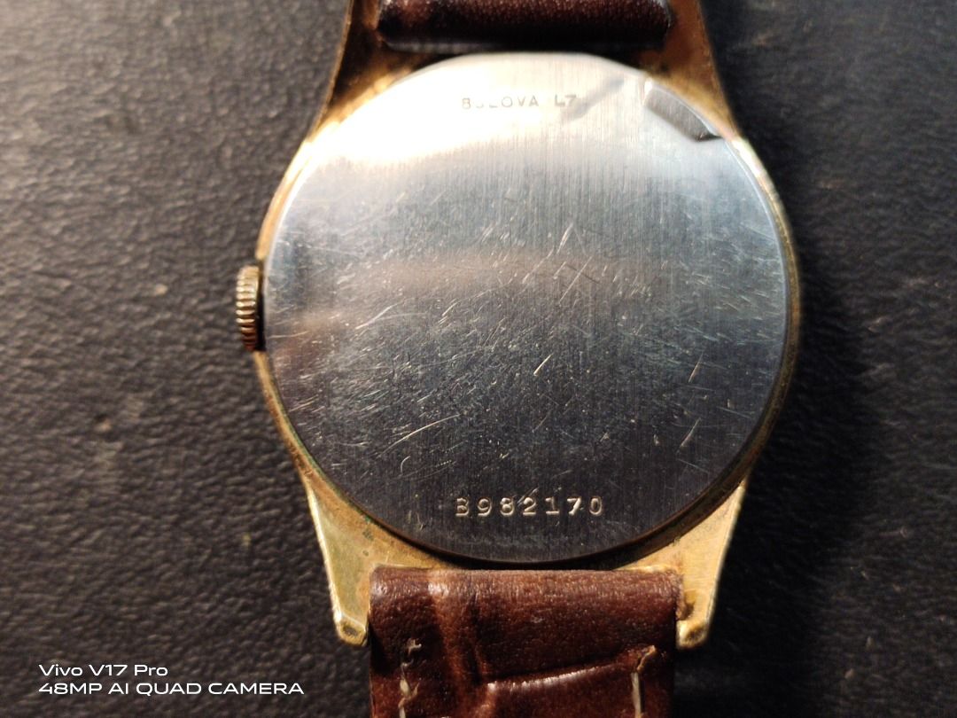 Bulova 10k rolled store gold plate bezel
