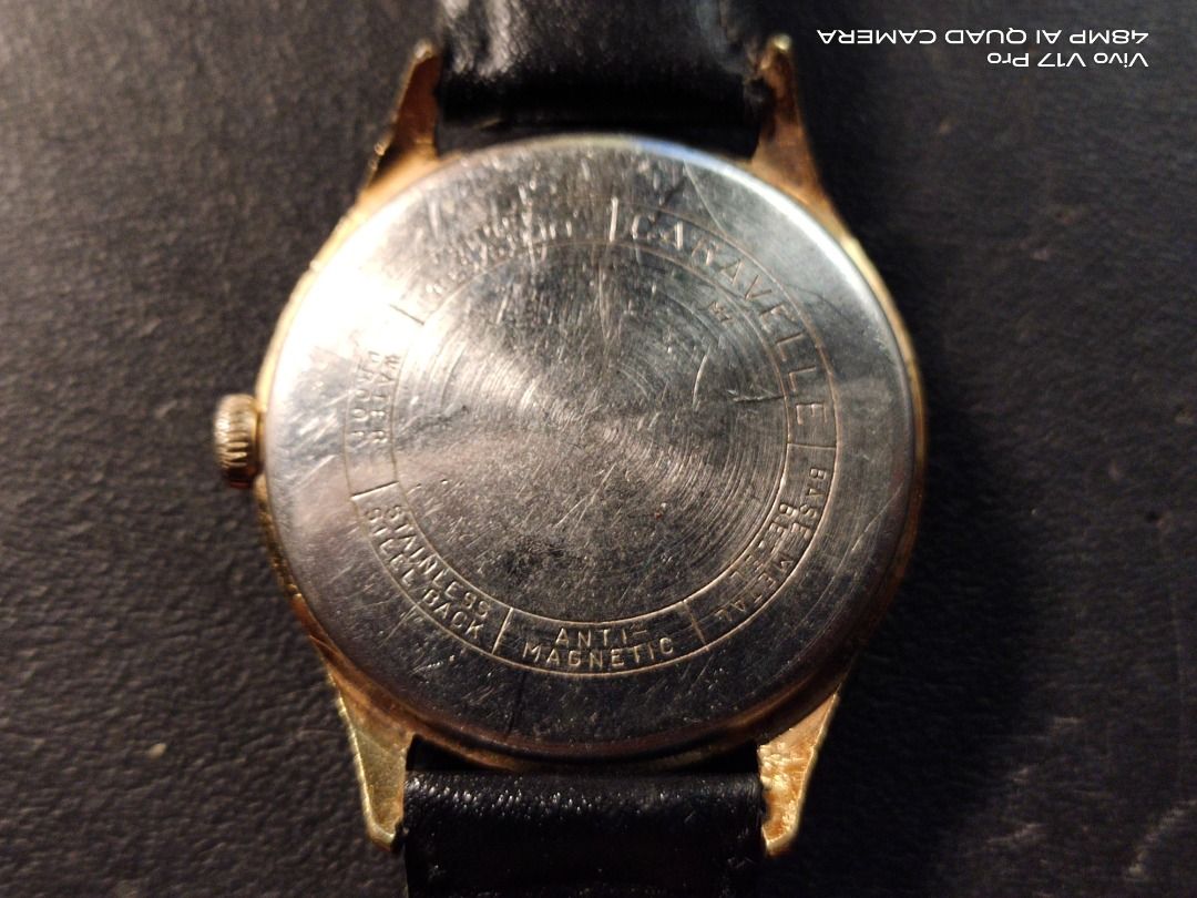 Vtg Caravelle by Bulova Mechanical Hand Winding Watch Men s