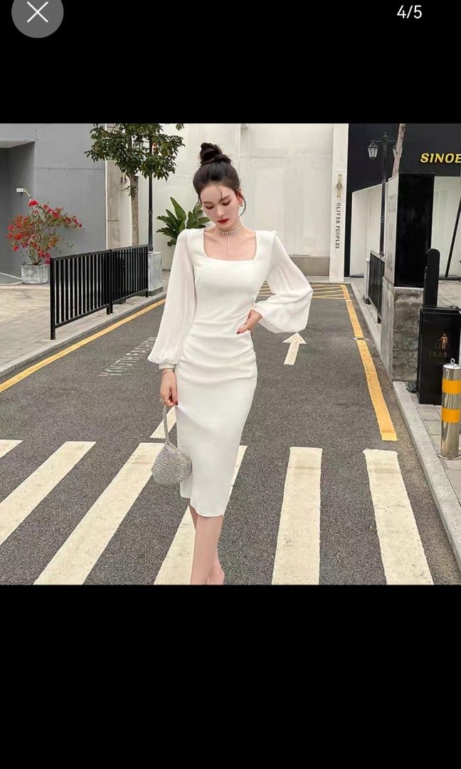 White dress for formal occasion clearance