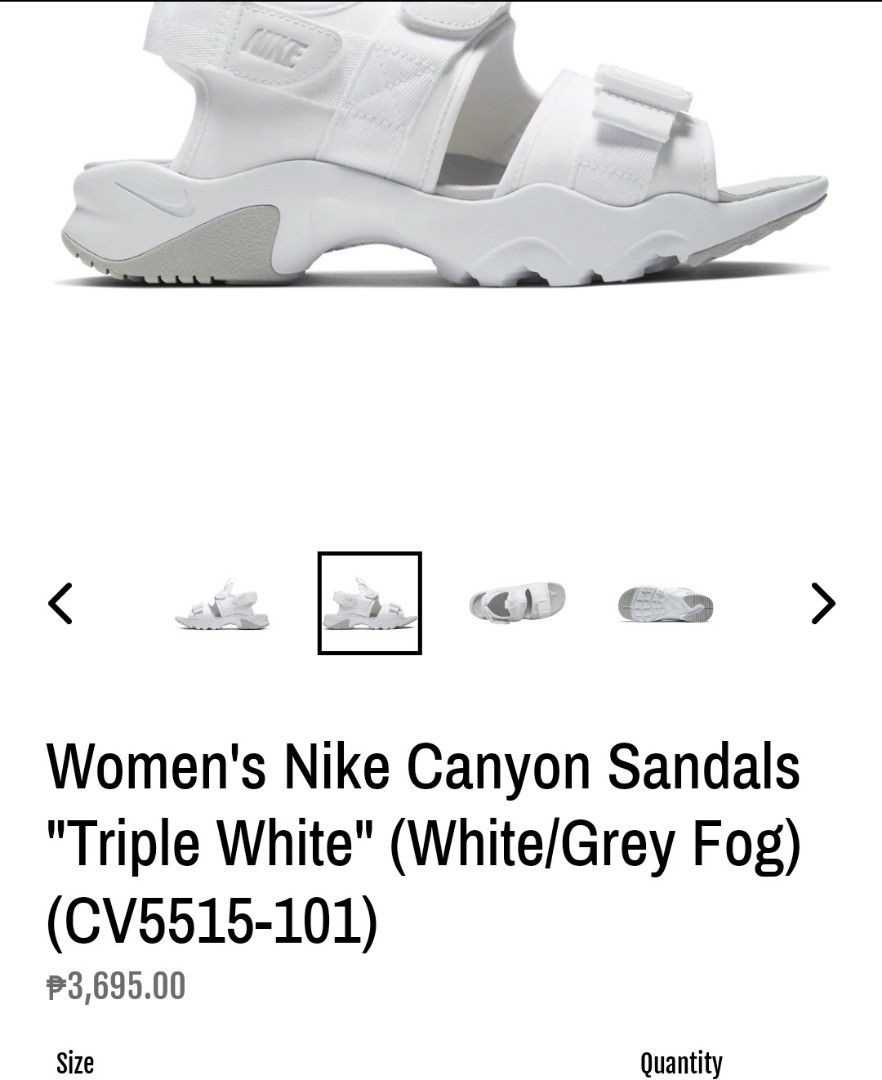 Nike canyon sandal white cheap
