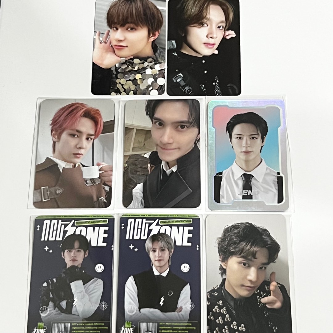 [wts/wtt] nct zone pop up lucky draw photocards wayv dream nct127 fact  check trading card set pcs jungwoo kun hendery jeno chenle yangyang taeil