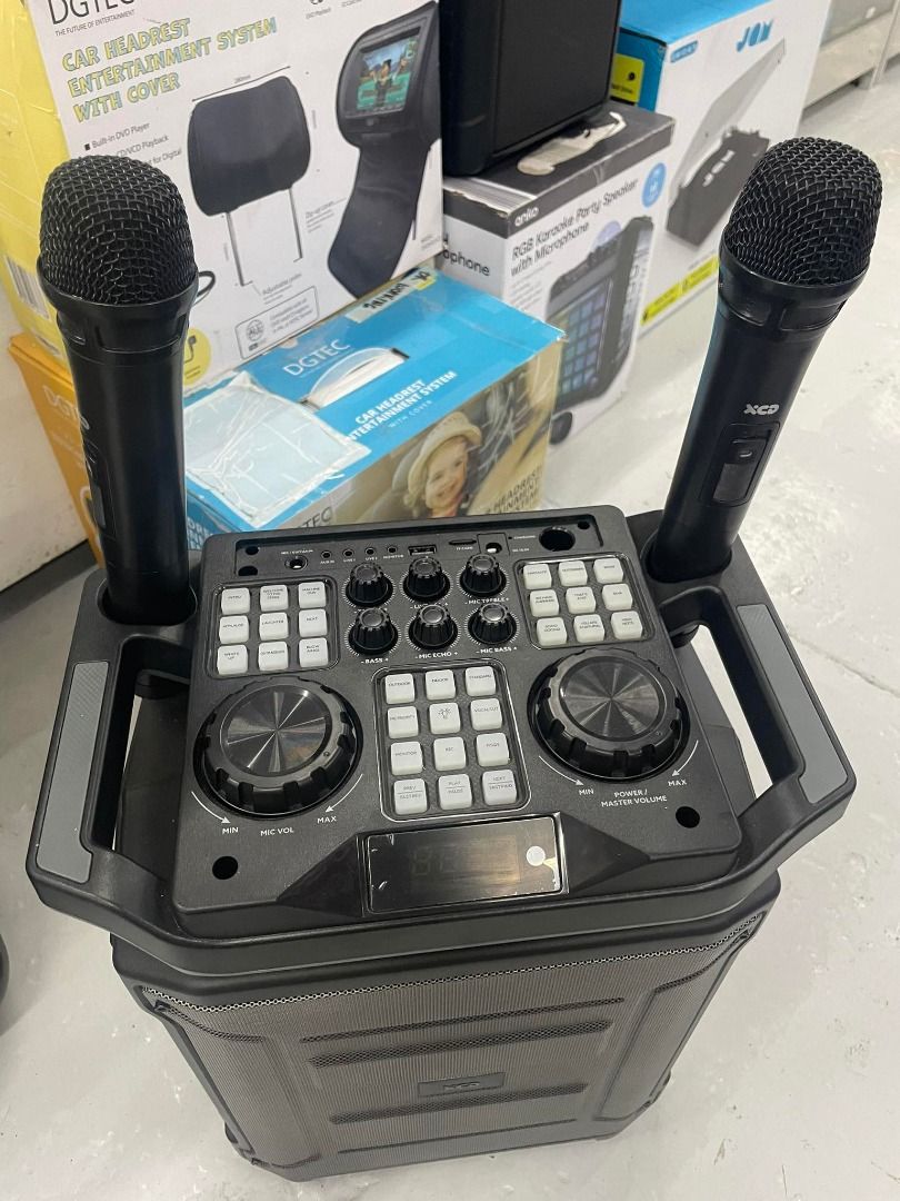 XCD Bluetooth LED Karaoke Machine (Category: Soundbars, Speakers & Amplifiers) located in Muntinlupa City. Submitted by aussie.surplustore (Listing ID 1276183267, Image 2). Description: XCD Bluetooth LED Karaoke Machine Surplus from Australia SHIP PICK UP We are available online and thru our physical store located at: 👉RMT Muntinlupa For more info direct message or call me: ➡️Salestaff: Janine .