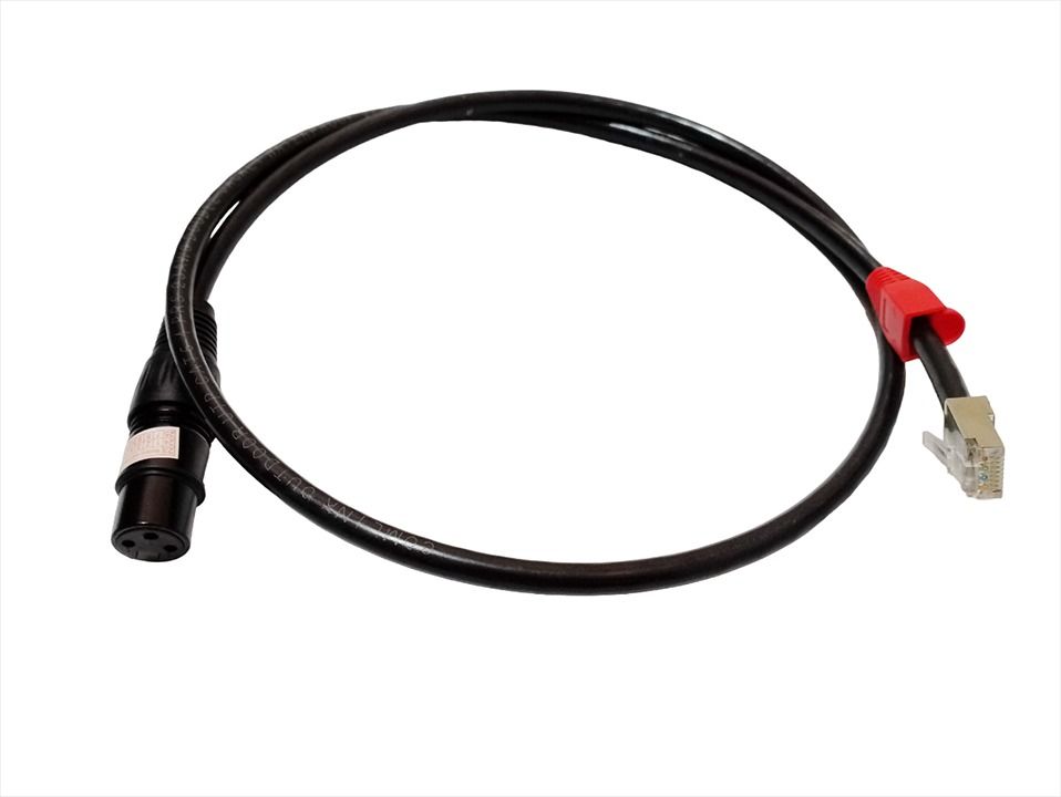 XLR FEMALE 3-PIN to RJ45 MALE NETWORK CAT6 CONNECTOR EXTENSION CABLE ...