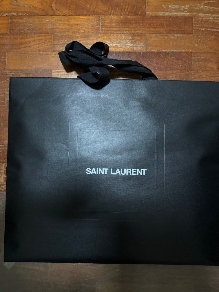 YSL SAINT LAURENT paper bag extra large Luxury Bags Wallets on Carousell