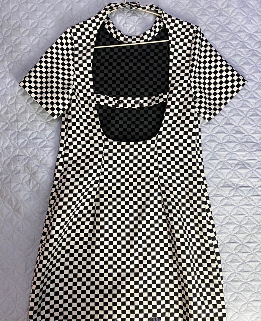black and white checkered dress zara ZARA. Short gingham dress T.xs – Hibuy market