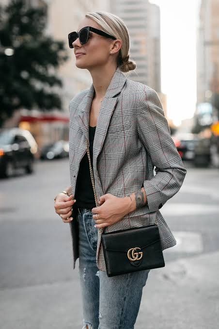 Zara blazer plaid 2025