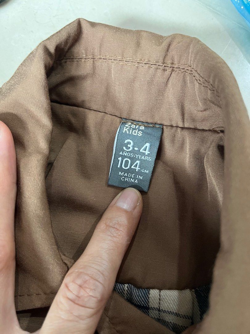 Zara kids trench on sale