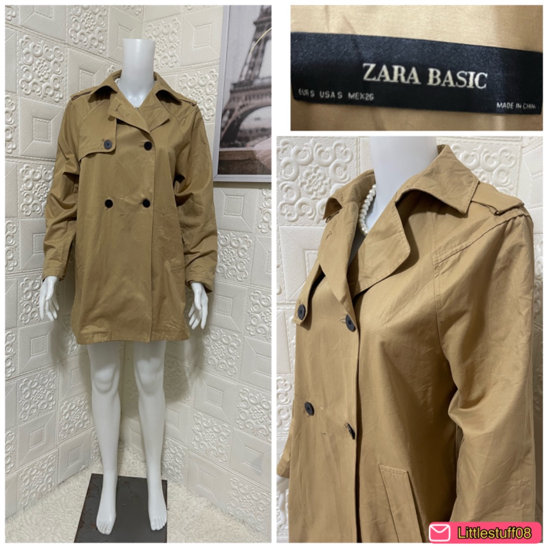 Zara Trench Coat, Women's Fashion, Coats, Jackets and Outerwear on Carousell