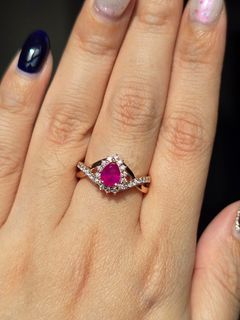 Red ruby clearance rings for sale