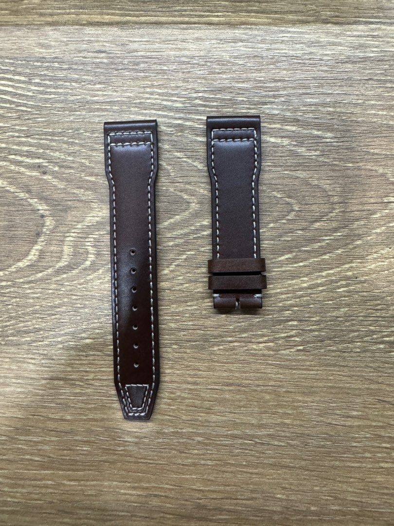 100 Authentic Brand New IWC Santoni Dark Brown Calf Leather strap E06177 21mm lug width and 18mm buckle width Luxury Watches on Carousell