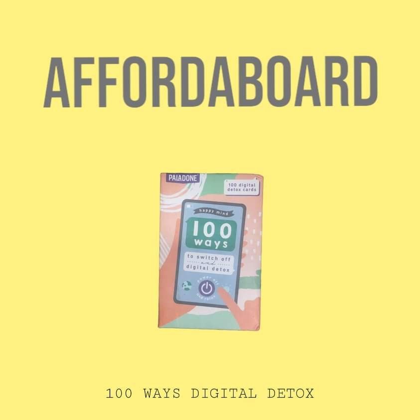 100 Ways to Switch off and Digital detox (Category: Storybooks) located in Marikina City. Submitted by affordaboard.games (Listing ID 1282967724, Image 1). Description: Name: 100 Ways to Switch off and Digital detox Price: 130 pesos Type: Entertainment Size: Small Condition: Like New Issue: n/a.