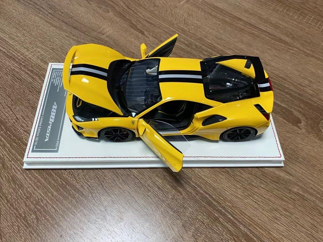 1/18 GL model Ferrari F40 Pearl Yellow Resin Car Model