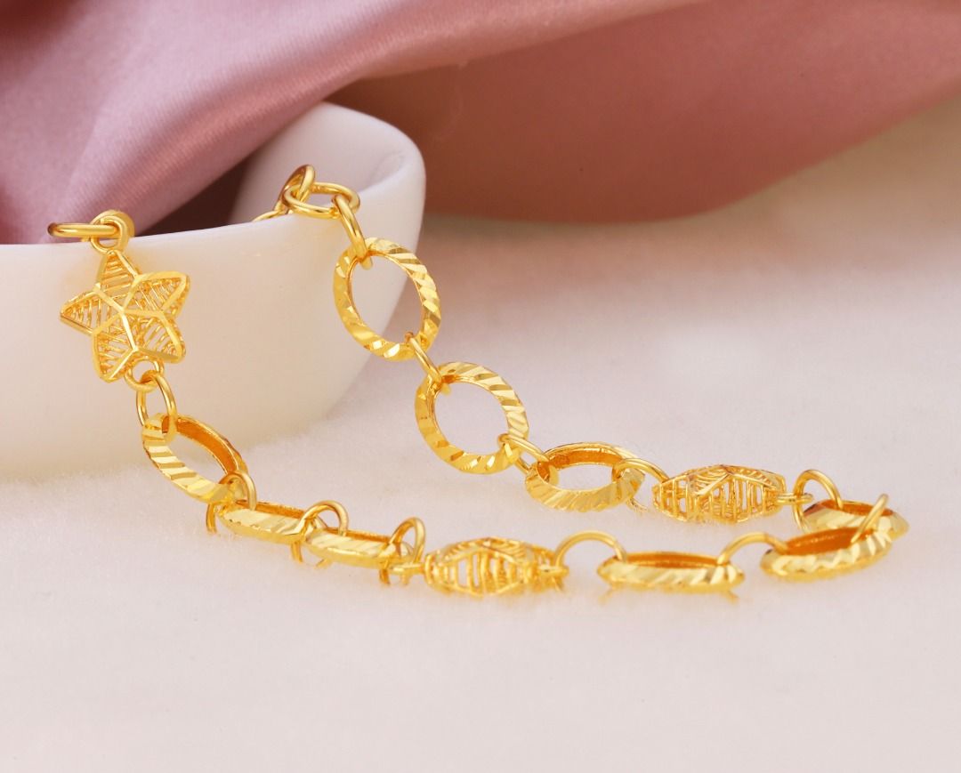 916 Gold Bracelet Gold Scale Jewels 8 Women s Fashion Jewelry
