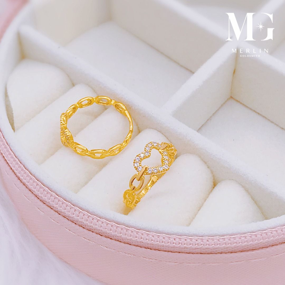 Gold ring and chain sale