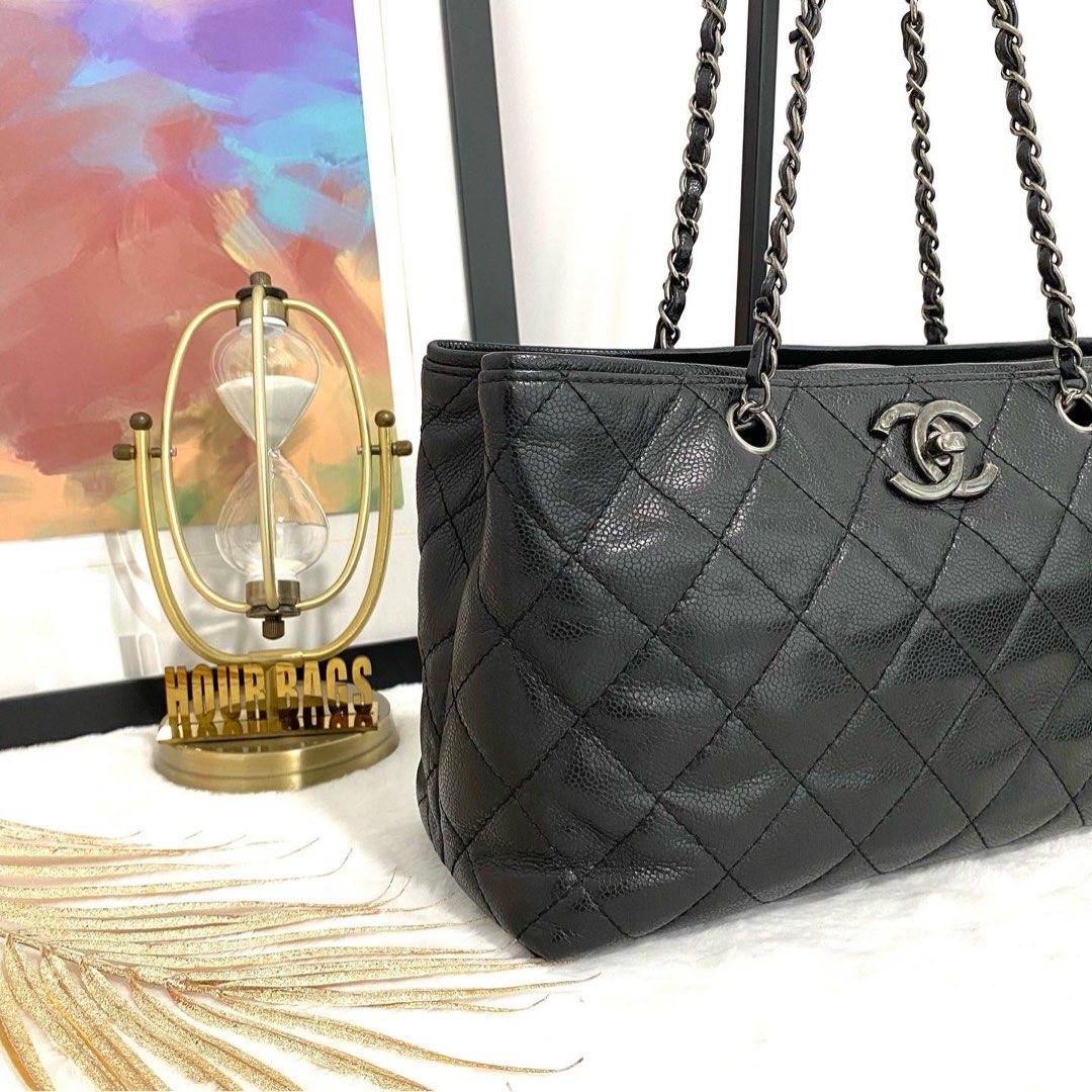 Chanel quilted cheap shopping bag