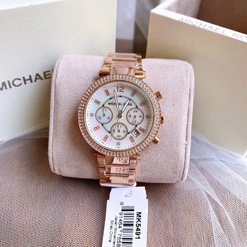 NEW YEAR Exclusive offer Michael Kors Parker Analog White Dial MK5491 Women s Watch Women s Fashion Watches Accessories Watches on Carousell