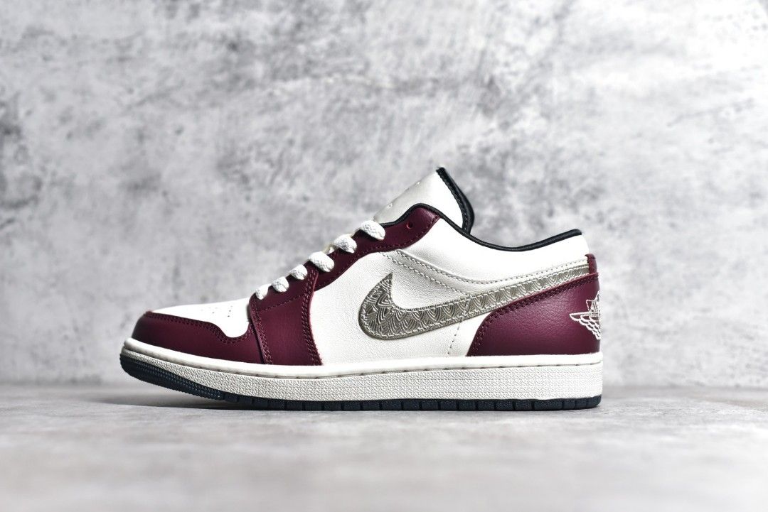 Air Jordan 1 Low Year of the Dragon CNY Red Glod Shoes