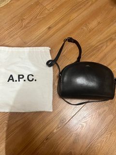 APC black half moon bag