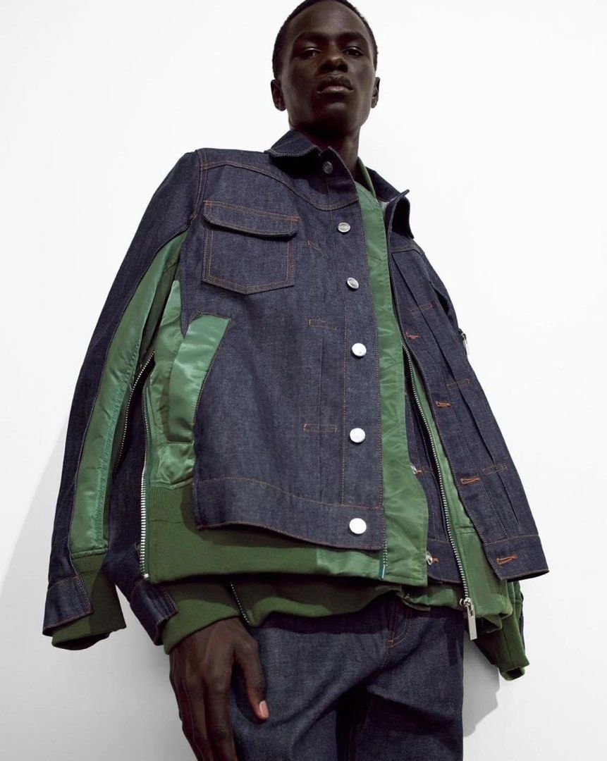 A.P.C. Sacai Jacket Denim Coat Eimi Size Mens M Bomber Jacket