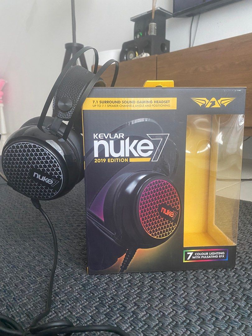 Armaggeddon 7.1 surround sound rgb gaming headset nuke 2025 7