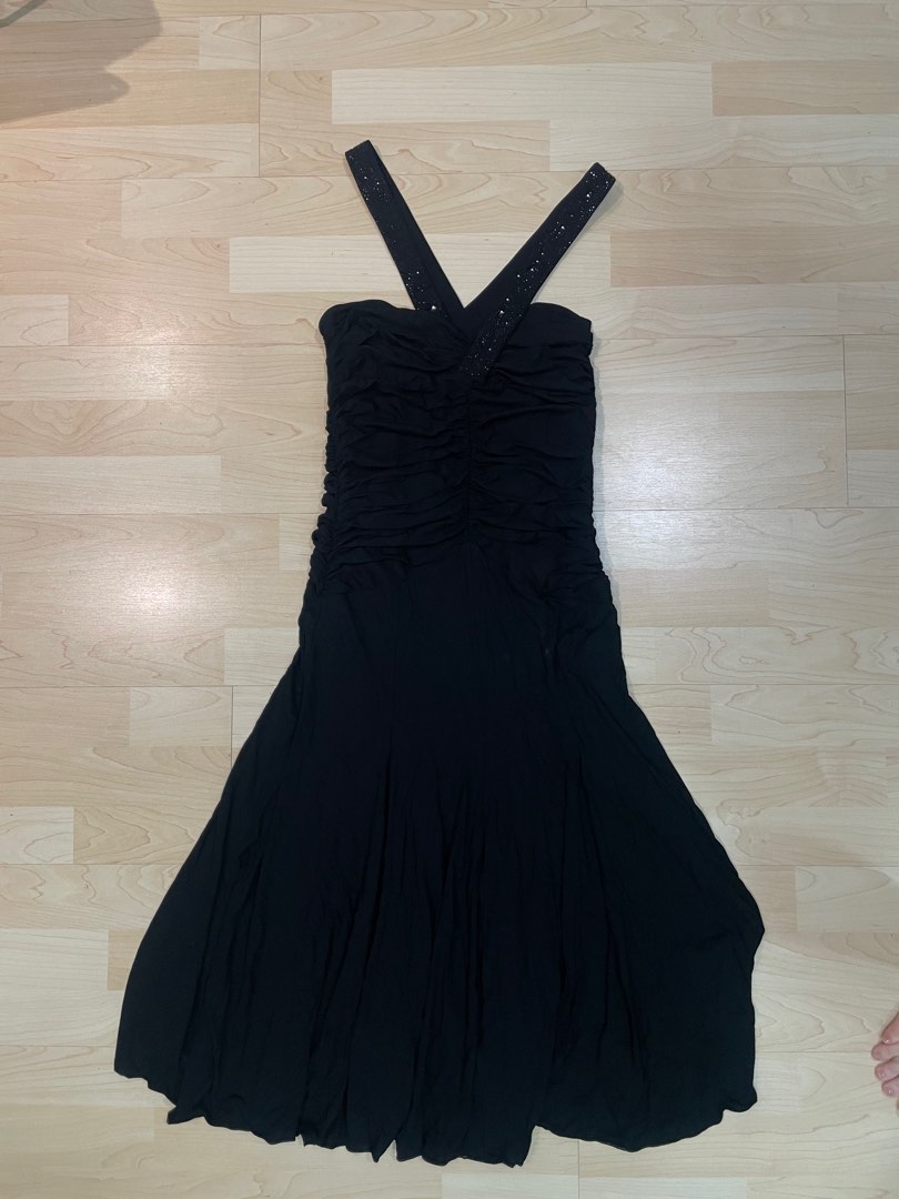 Armani collezioni black sales dress
