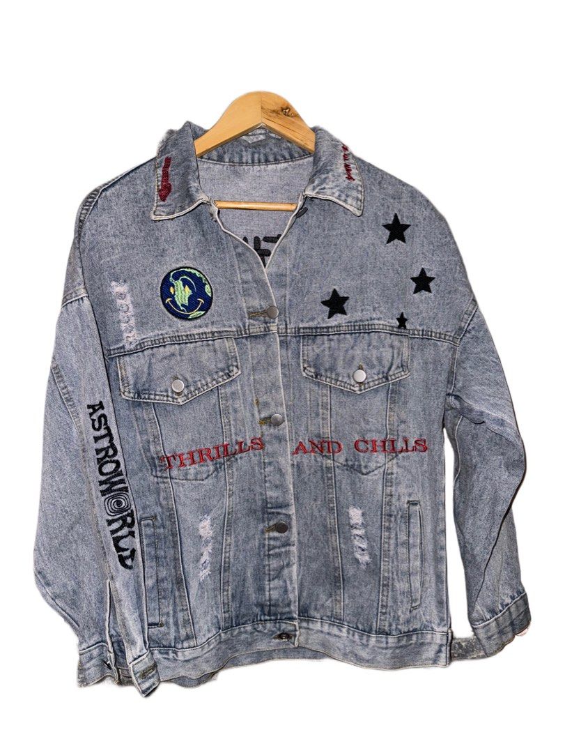 Astroworld Denim Men s Fashion Coats Jackets and Outerwear on