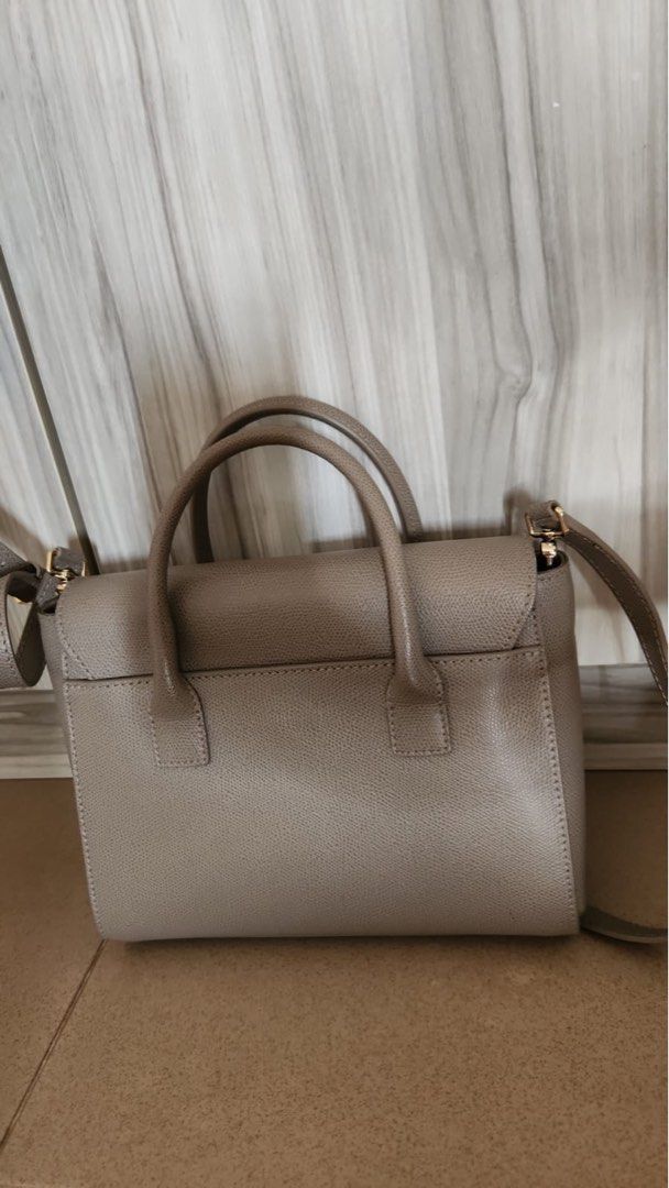 Furla taupe handbag hotsell