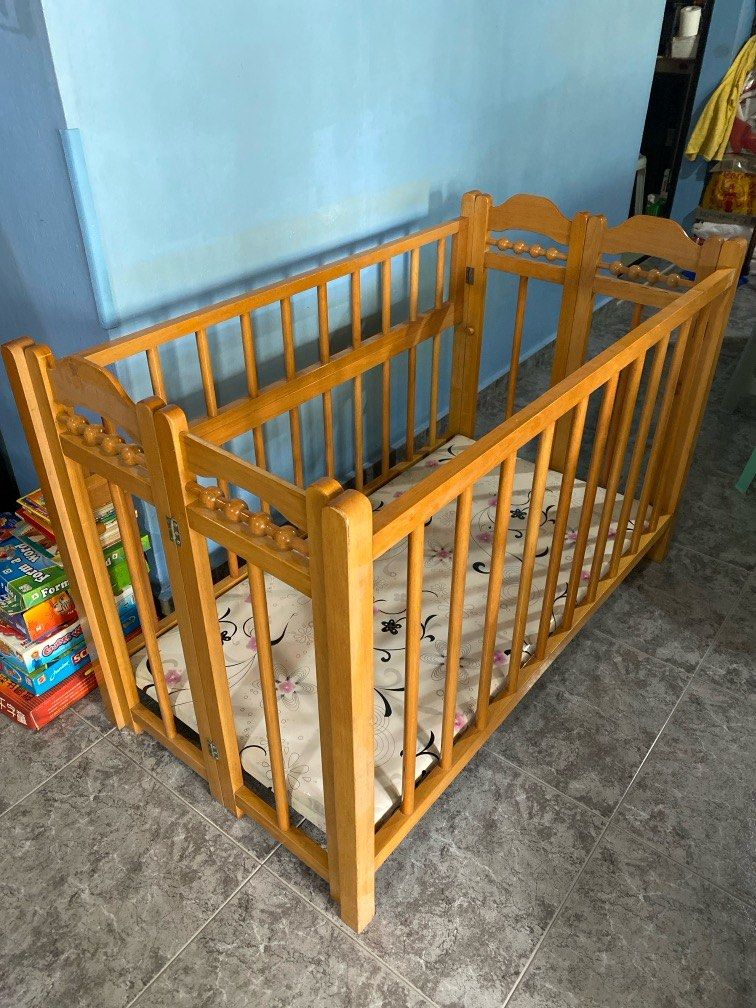 Baby wooden sleeping bed Babies Kids Baby Nursery Kids