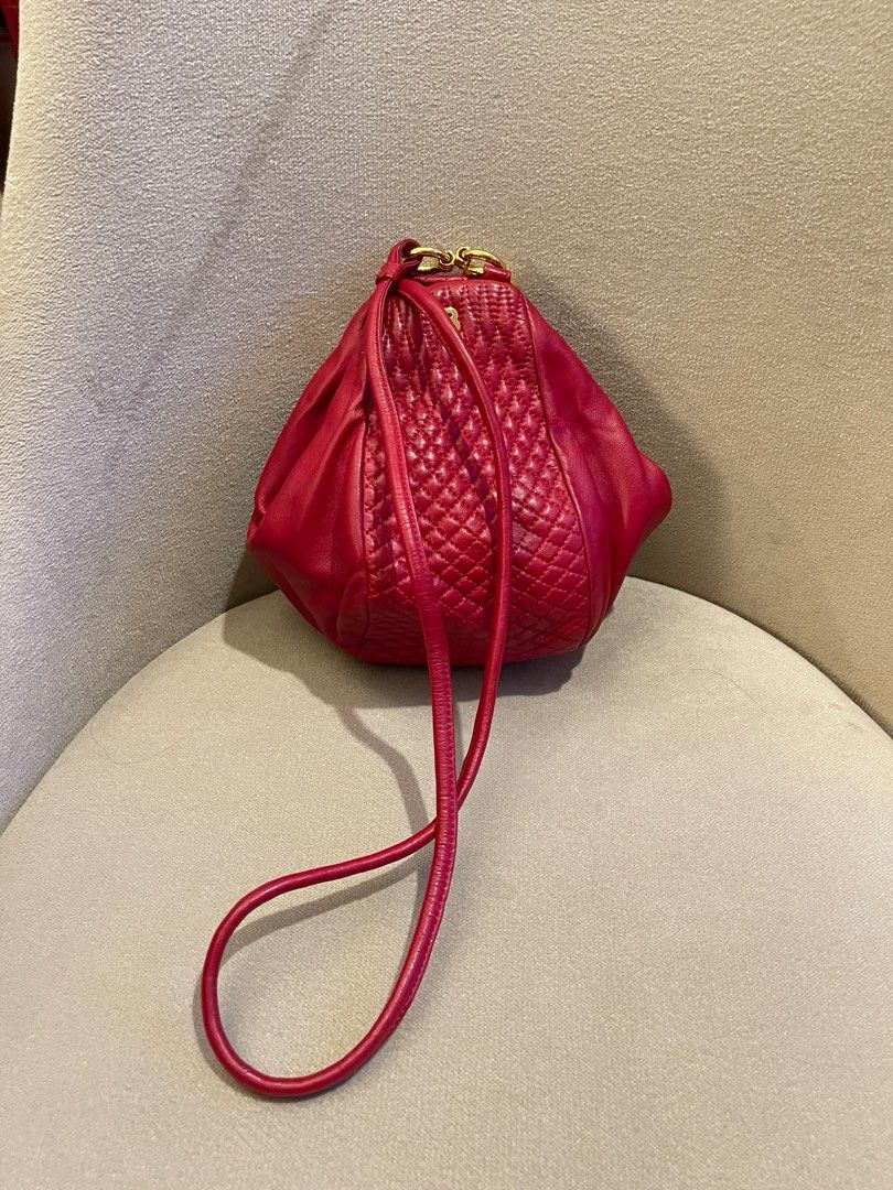 Bally Red Quilted Dome Bag (Category: Luxury Bags & Wallets) located in Mandaluyong City. Submitted by olachicoas (Listing ID 1282956282, Image 2). Description: Vintage Red Bally Dome bag.