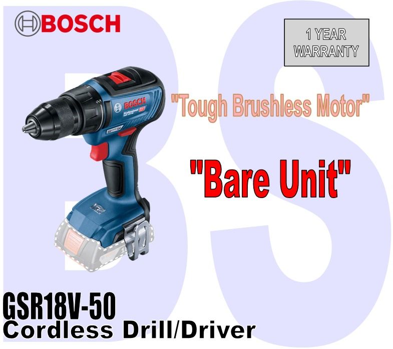 BANSOON BOSCH GSR 18V-50 Professional Cordless Drill/Driver. SOLO