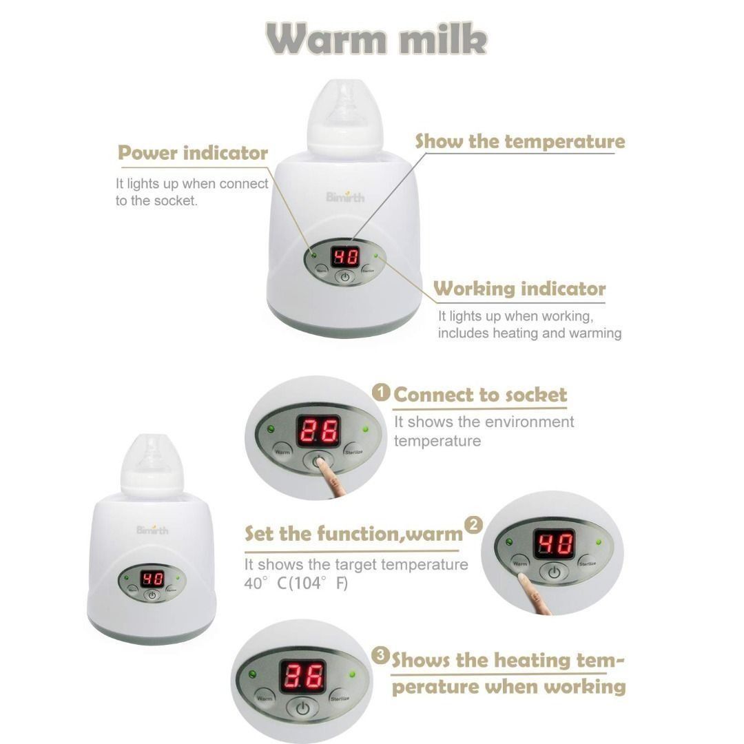 Bimirth bottle warmer instructions top