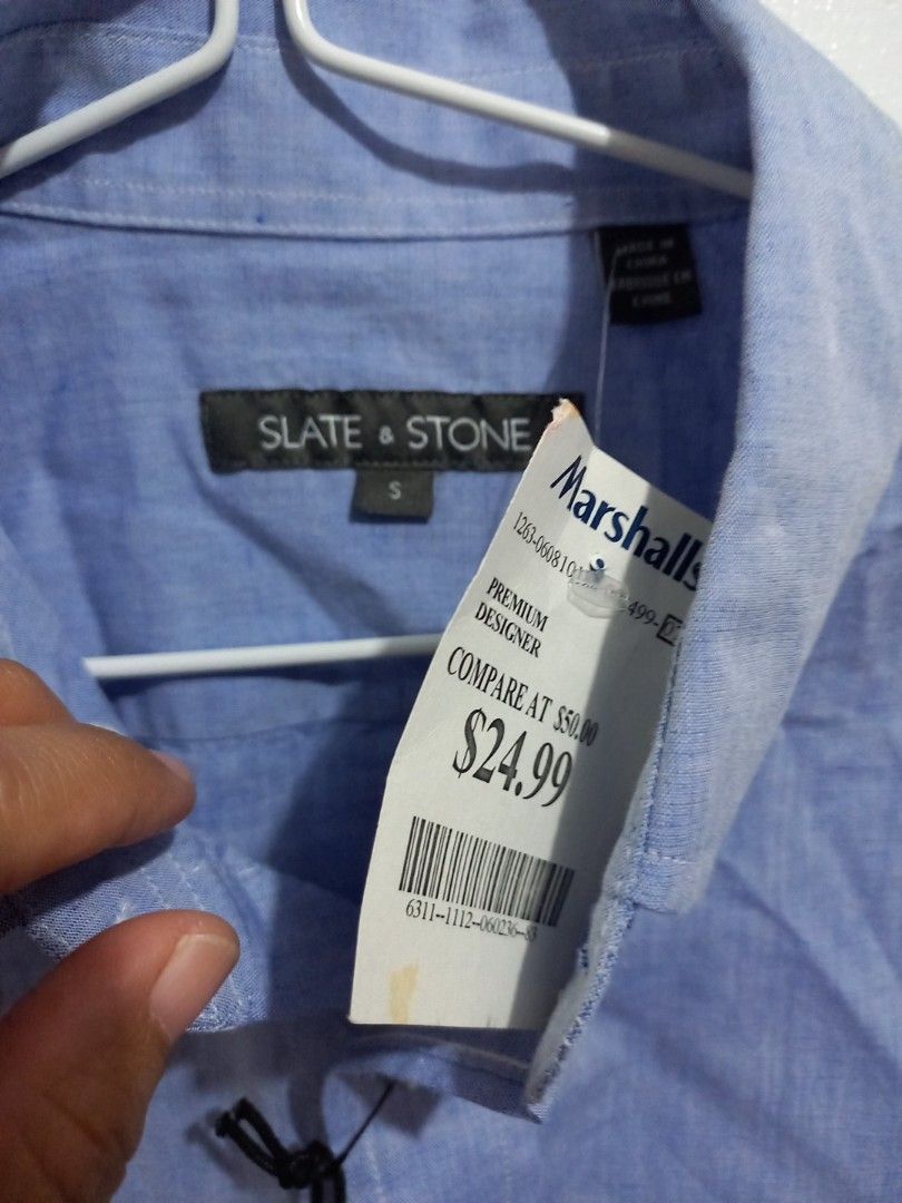 Blue Polo shirt (Category: Tshirts & Polo Shirts ) located in Cainta. Submitted by daydreamer85846 (Listing ID 1282962099, Image 3). Description: from 🇺🇲 nastock nlng ng di nasuot with stain kaya to alisin ng zonrox n violet.