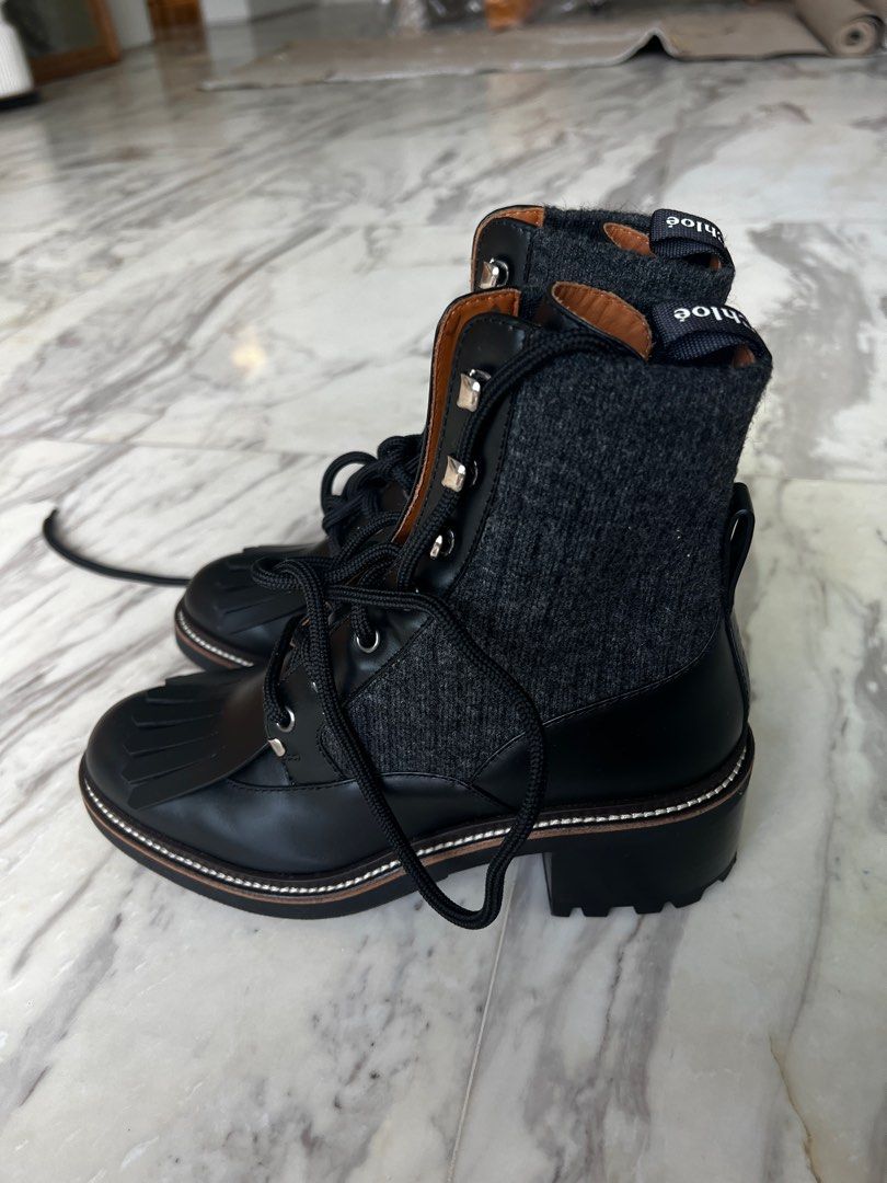 BNIB Chlo Oxford boots EU37 Women s Fashion Footwear Boots on