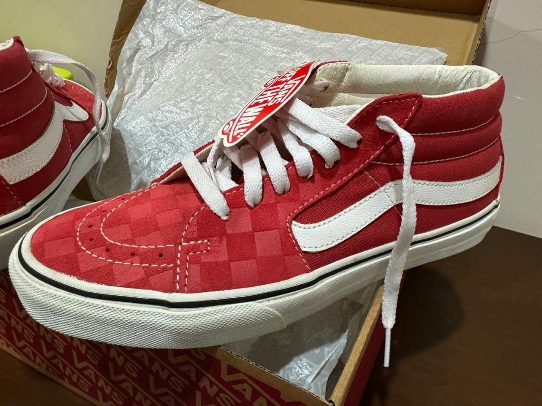 Sepatu Vans Sk8 mid OFF THE WALL Original bukan KW Size US 8.5 Men 10 Women Unisex