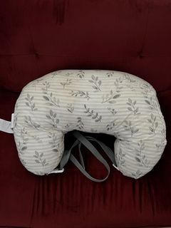 Boppy Nursing Pillow Original Support, Gray Taupe Leaves, Ergonomic